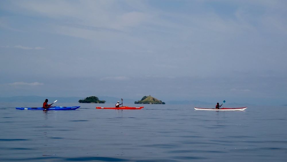 Kayaking on Lake Kivu 